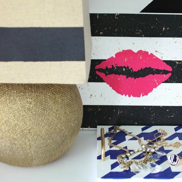 A Chic (Stenciled!) Vignette